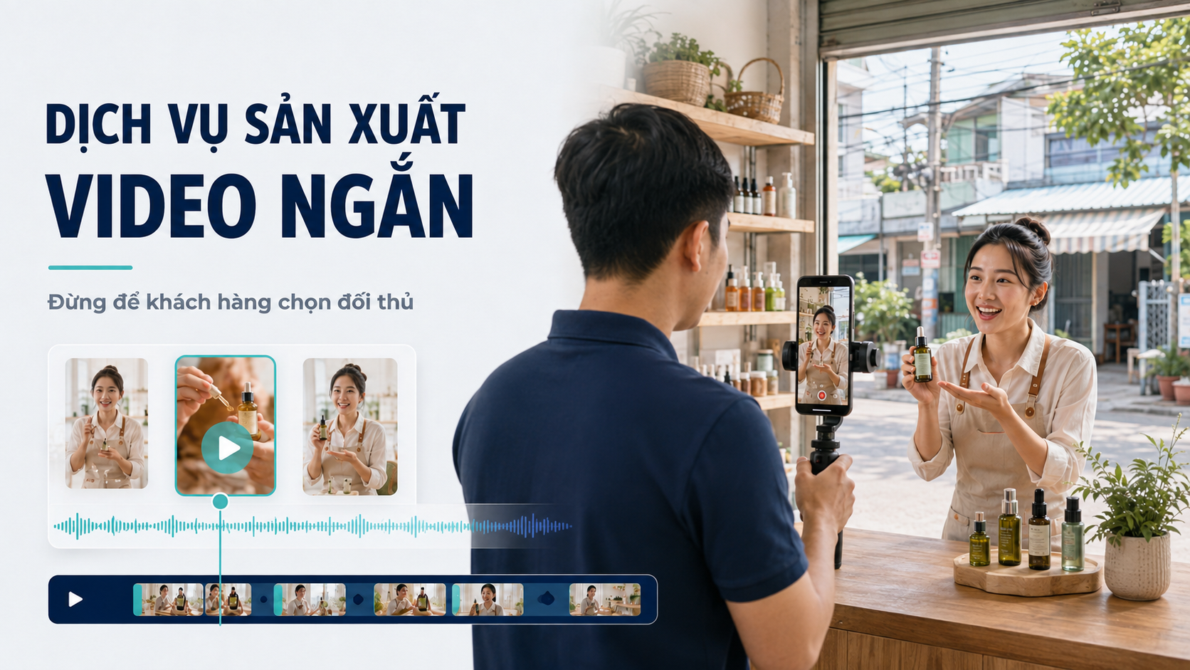Dịch vụ sản xuất video ngắn tại TP.HCM: Đừng để khách hàng chọn đối thủ